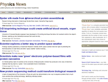 Tablet Screenshot of physnews.com